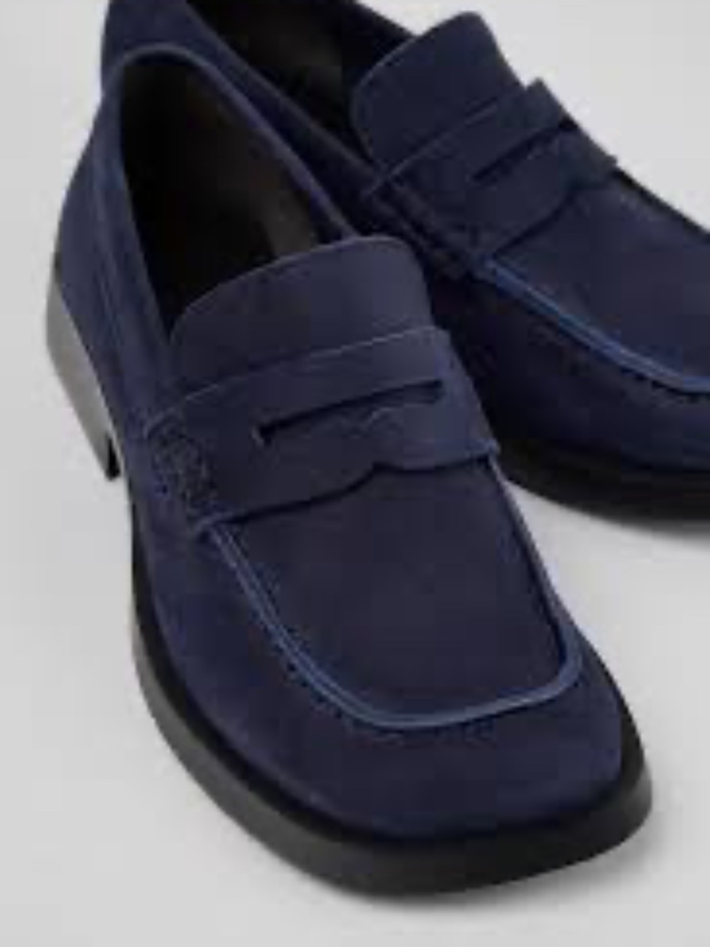 Camper Donna Blue Nubuck Leather Moccasins Size EU 39 - US 8.5